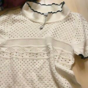 Only cream and green coloured top